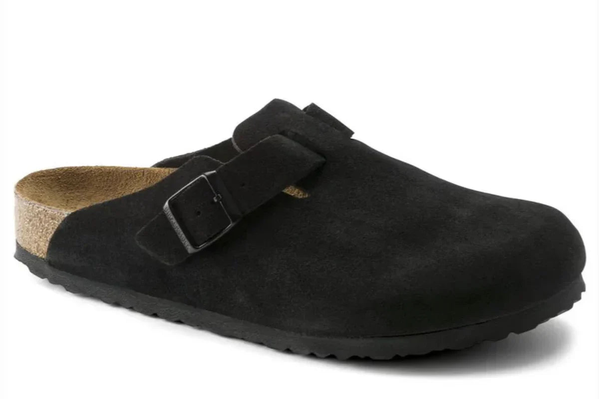 BIRKENSTOCK BOSTON SOFT FOOT BED - BLACK