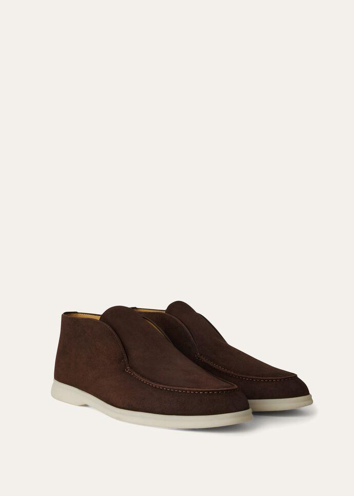 Loro Piana Open Walk Boot -Dark brown