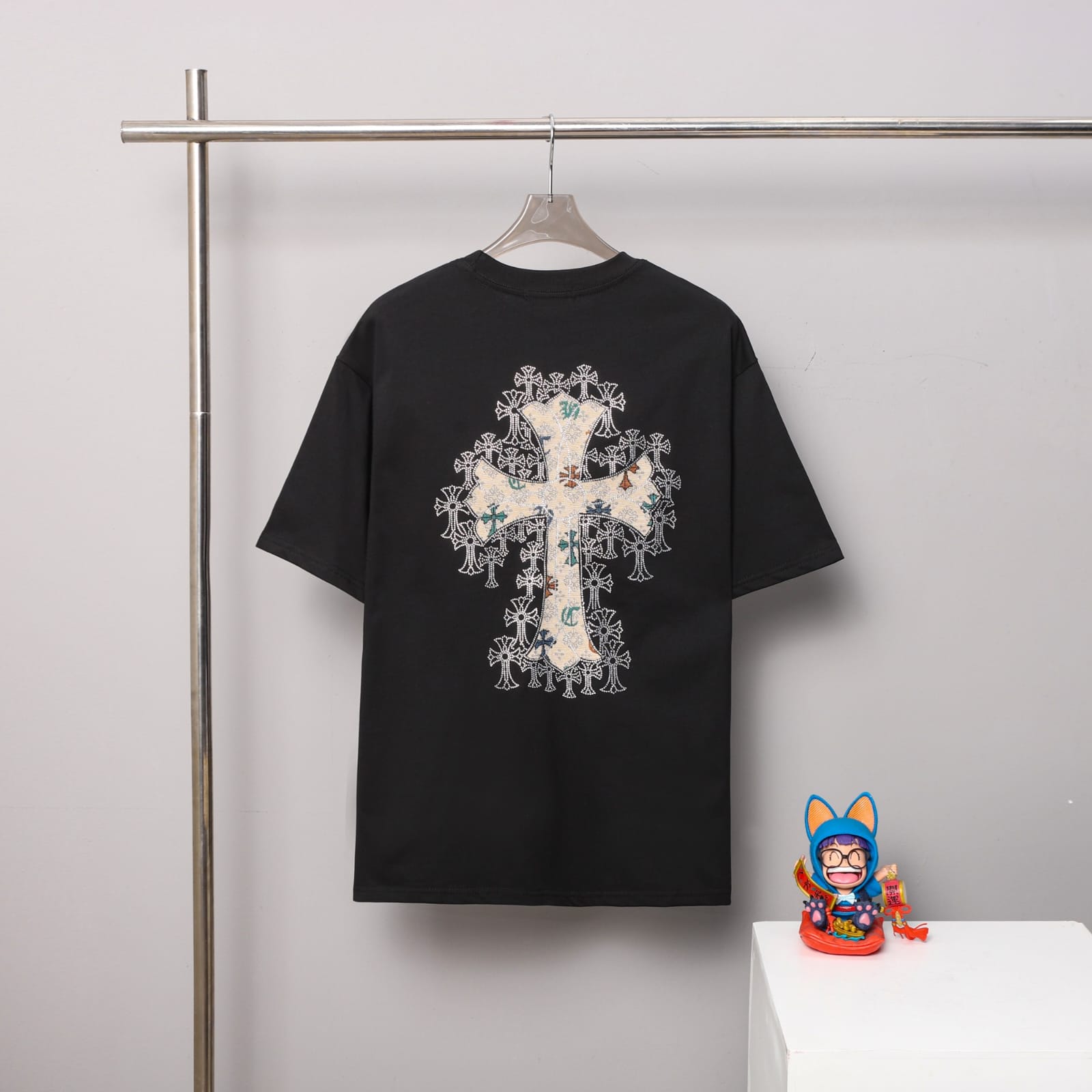 CHROME HEART T-SHIRT-BLACK\WHITE