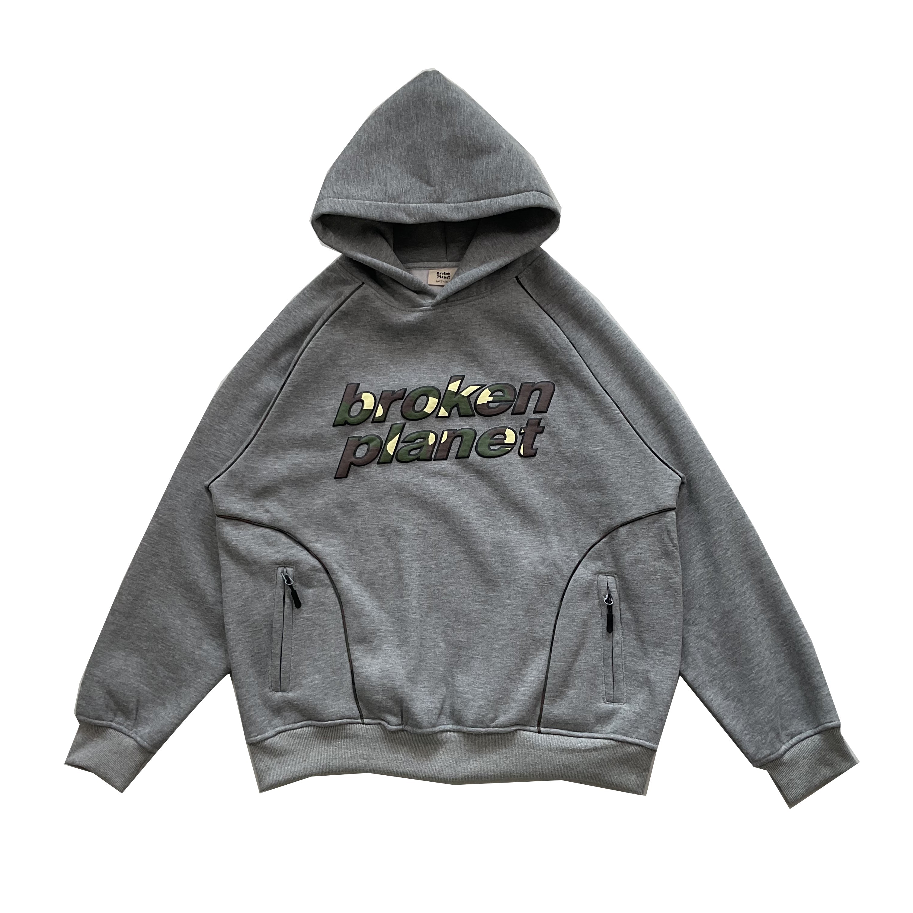 Broken Planet Hoodie - Grey