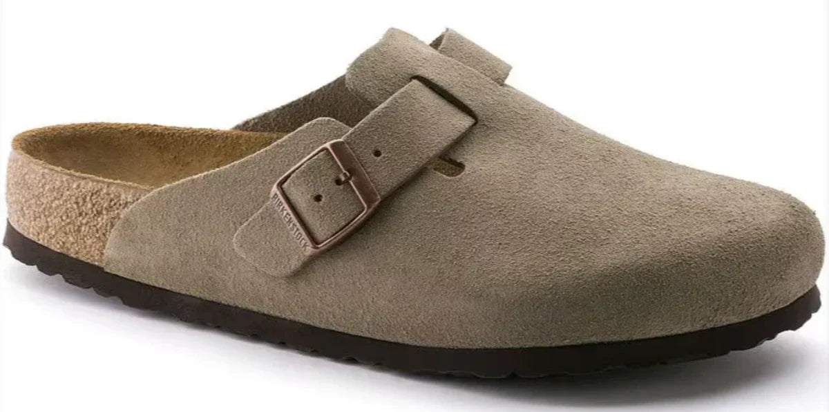 BIRKENSTOCK BOSTON SOFT FOOT BED - BEIGE