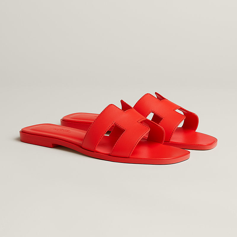 Hermes Oran Sandals - Red