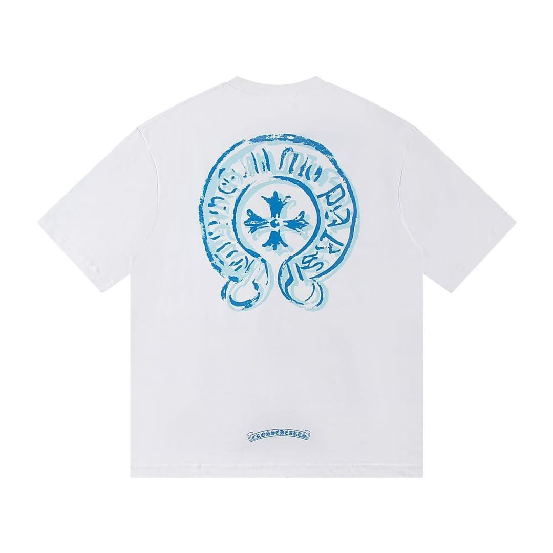 Chrome Tee (White/Blue)