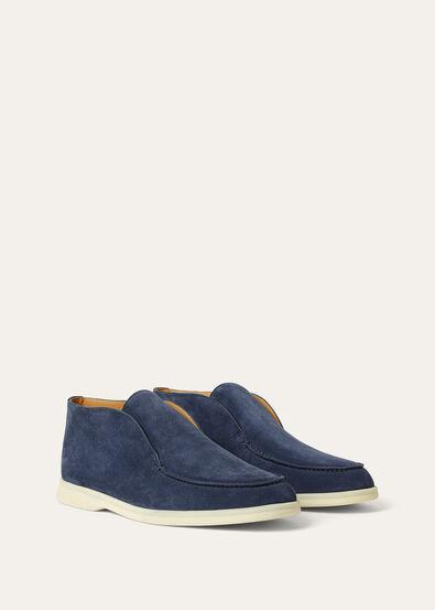 Loro Piana Open Walk Boot -  Deep Blue