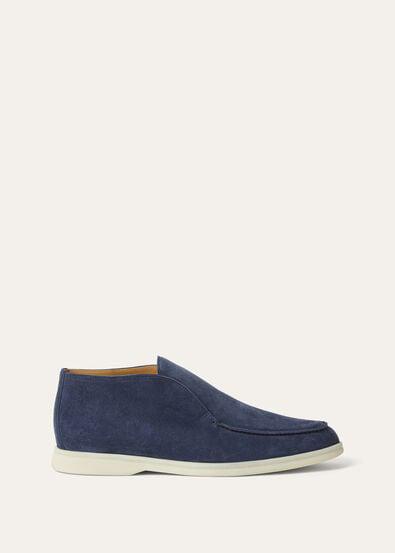 Loro Piana Open Walk Boot -  Deep Blue