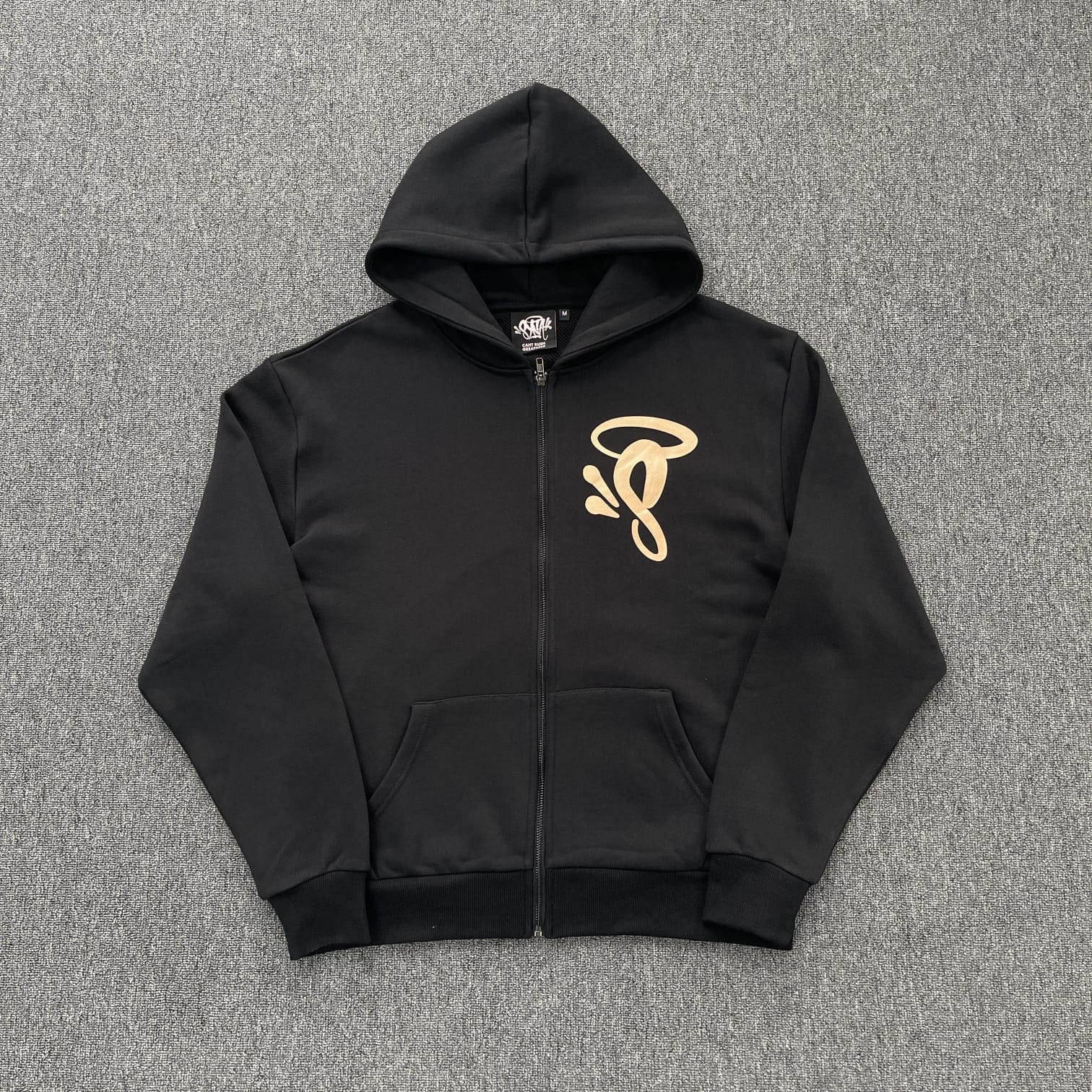 Syna World Signature Zip Hoodie – Black