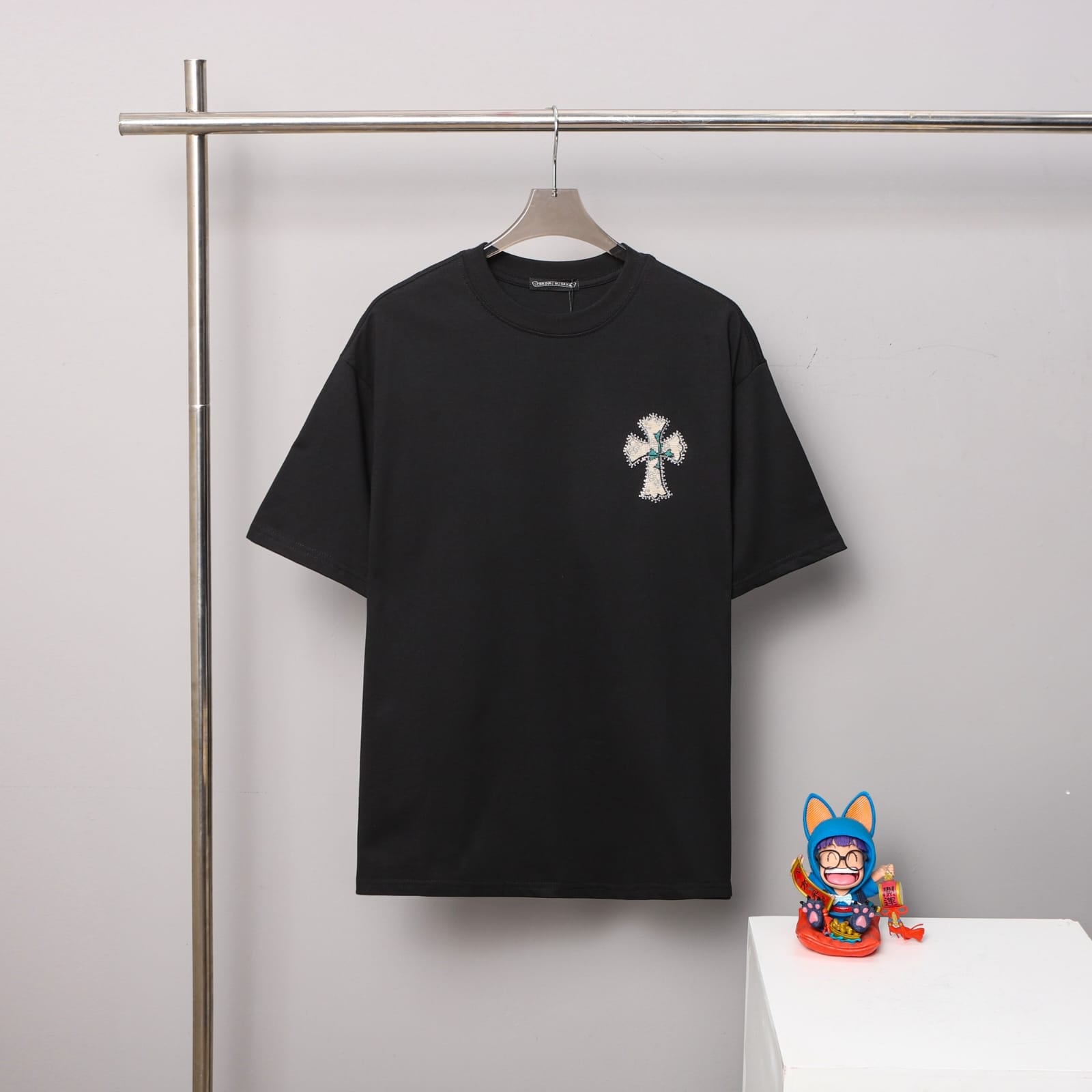 CHROME HEART T-SHIRT-BLACK\WHITE