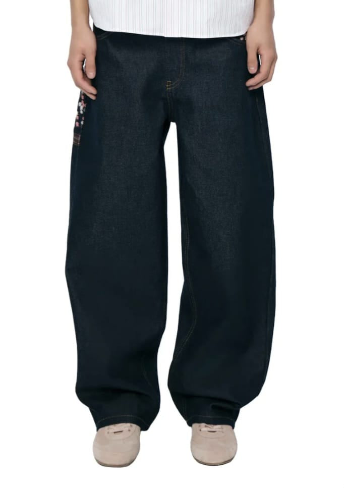 Derschutze "Cherry Blossom" Raw Denim Jeans