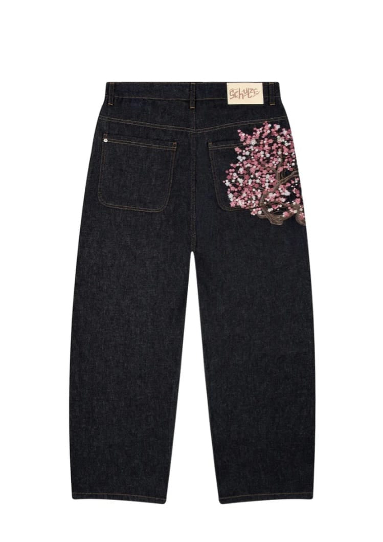 Derschutze "Cherry Blossom" Raw Denim Jeans