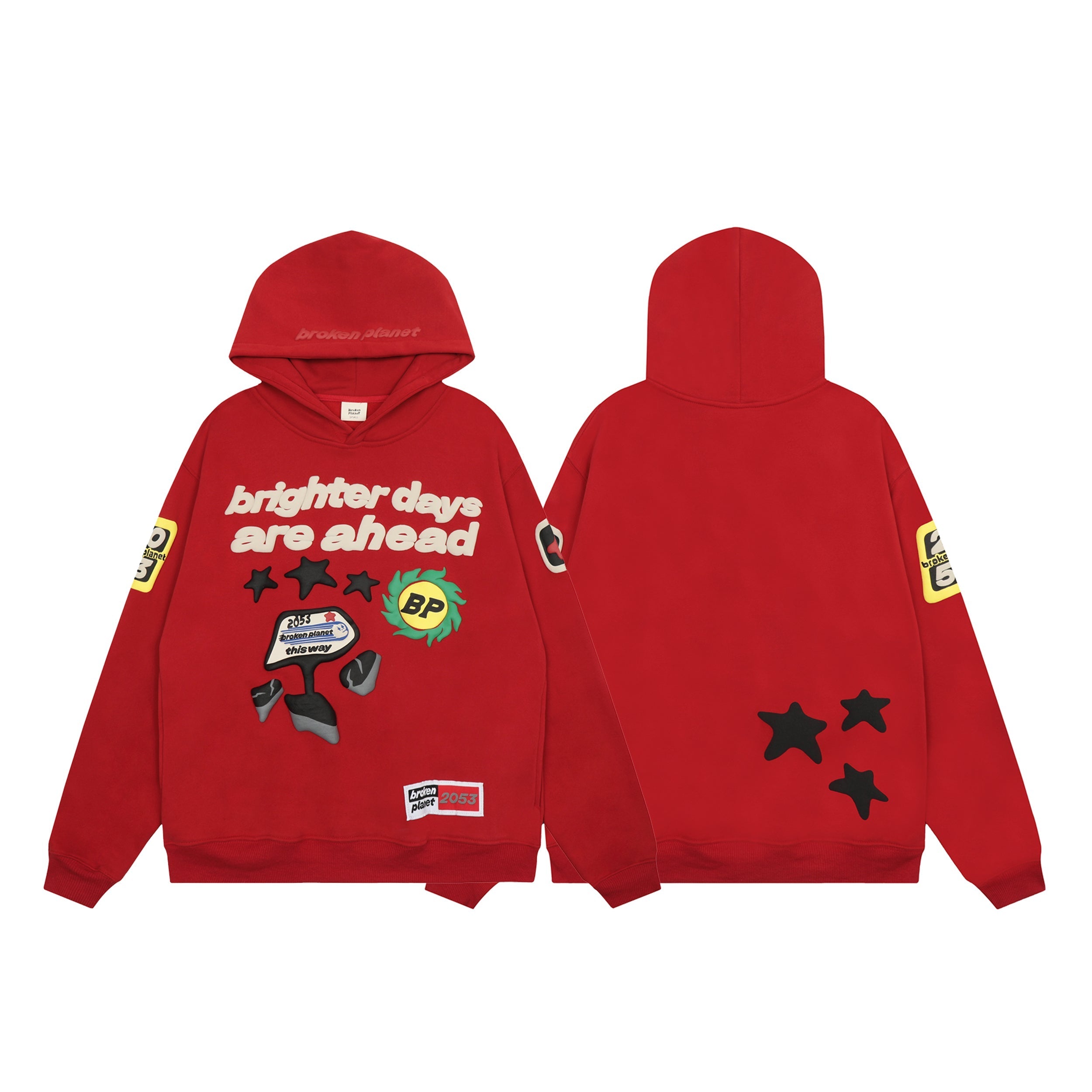 Broken Planet Hoodie - Red